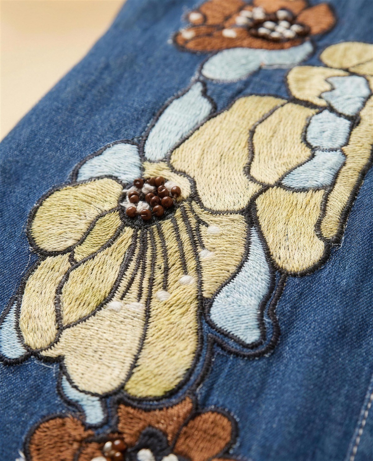 Blue Denim-Like Co-Ord Set, Detail