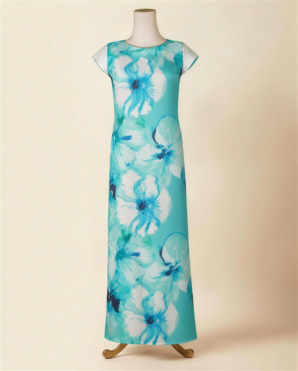 Blue Poppy Shift Dress