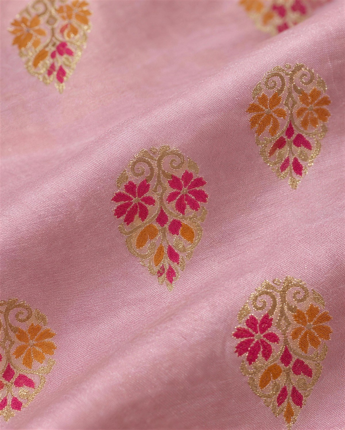 Blush Tissue Pallu Saree, Detail