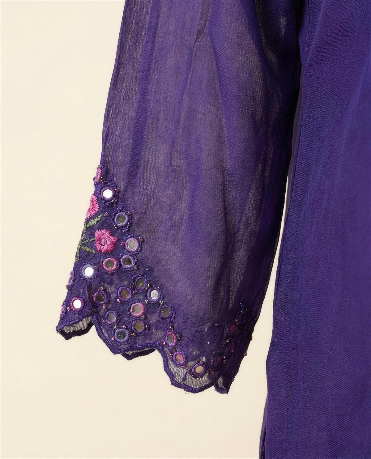 Purple Mirror Co-Ord Set, Detail