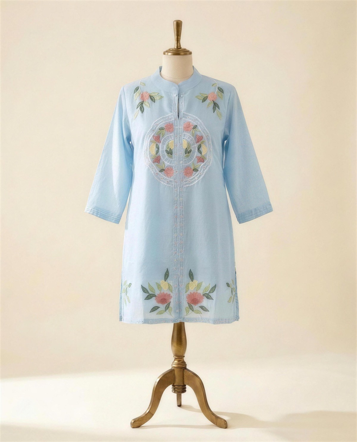 Sky Blue Cotton Co-Ord Set
