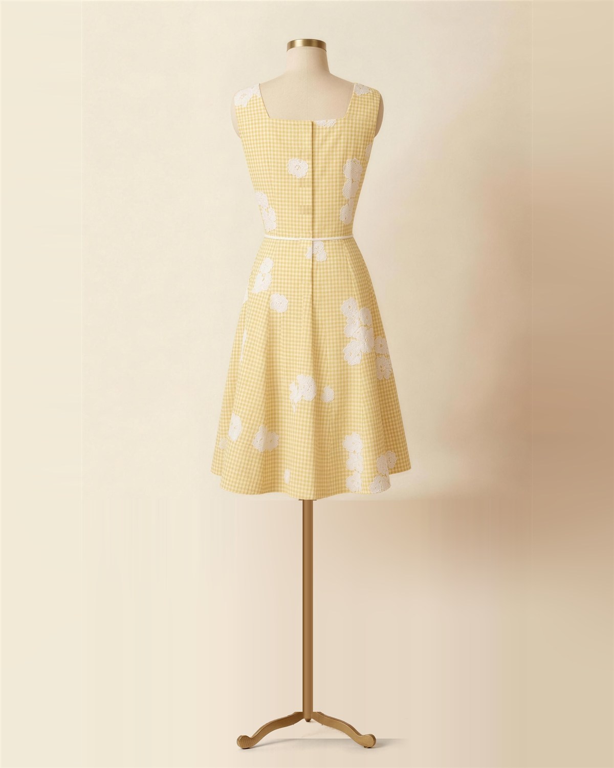 Yellow Short Dress, Back